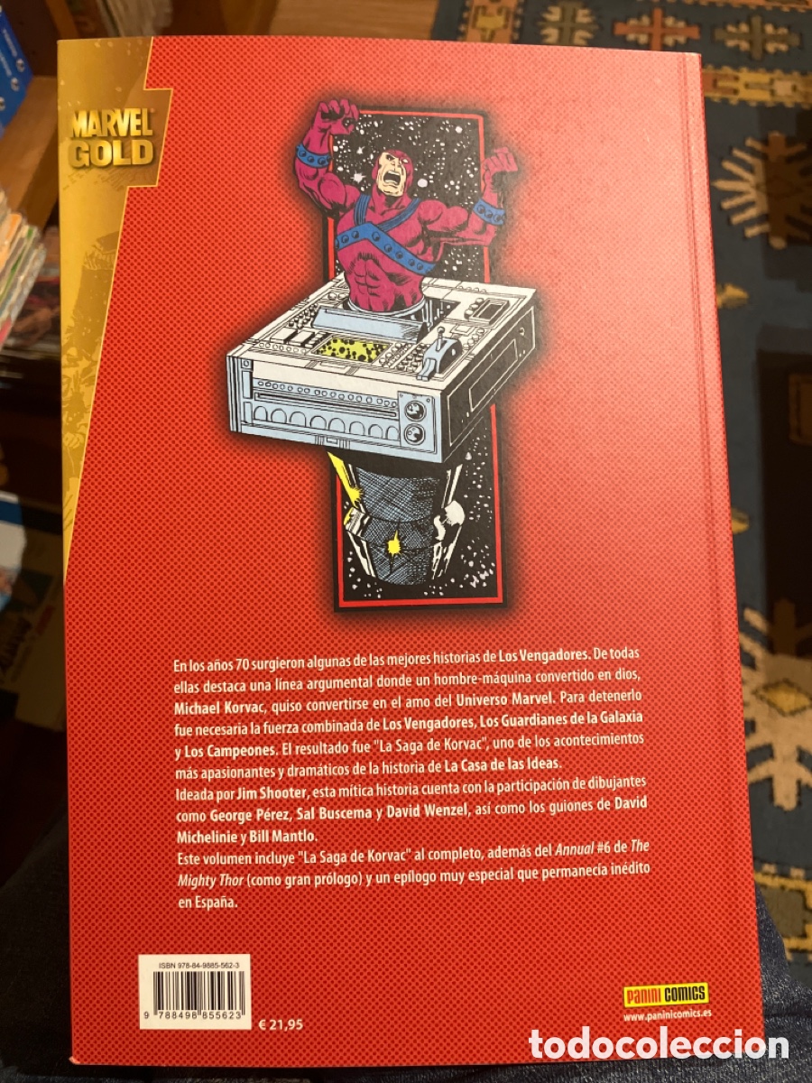 C&oacute;mics: MARVEL GOLD - LOS VENGADORES - LA SAGA DE KORVAC - PANINI - Foto 2