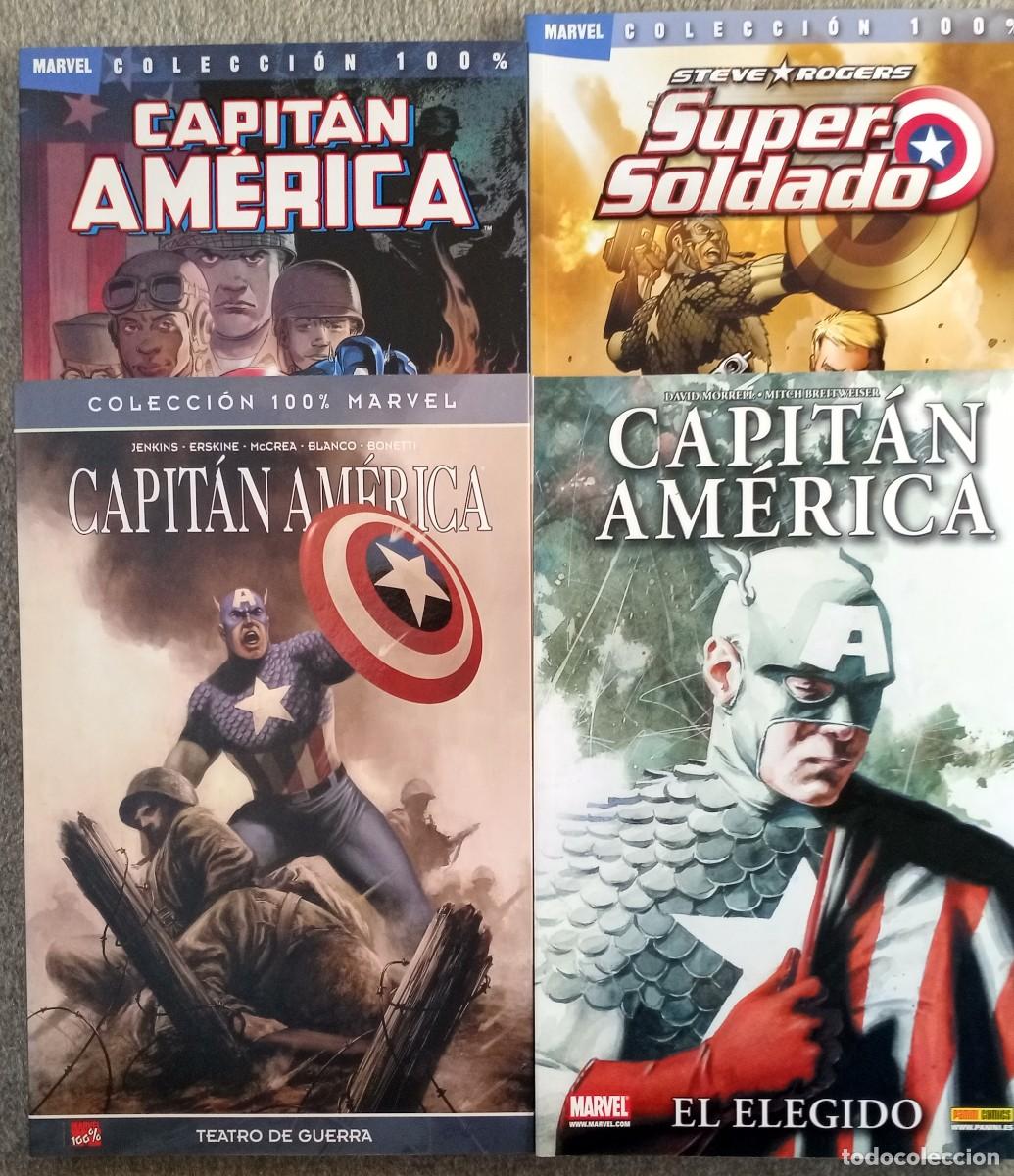 C&oacute;mics: 100% MARVEL: CAPIT&Aacute;N AM&Eacute;RICA (4 tomos) - Foto 1