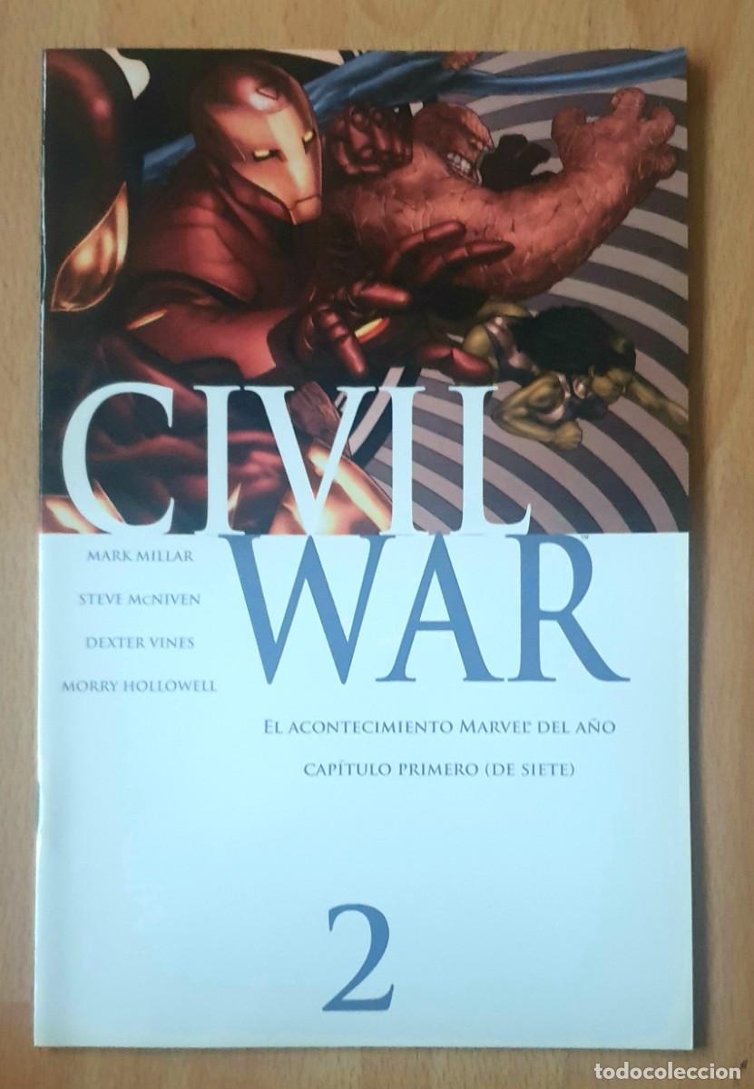 C&oacute;mics: CIVIL WAR n&ordm; 2 de 7 EDICION ESPECIAL. Panini Comics 2007. - Foto 1