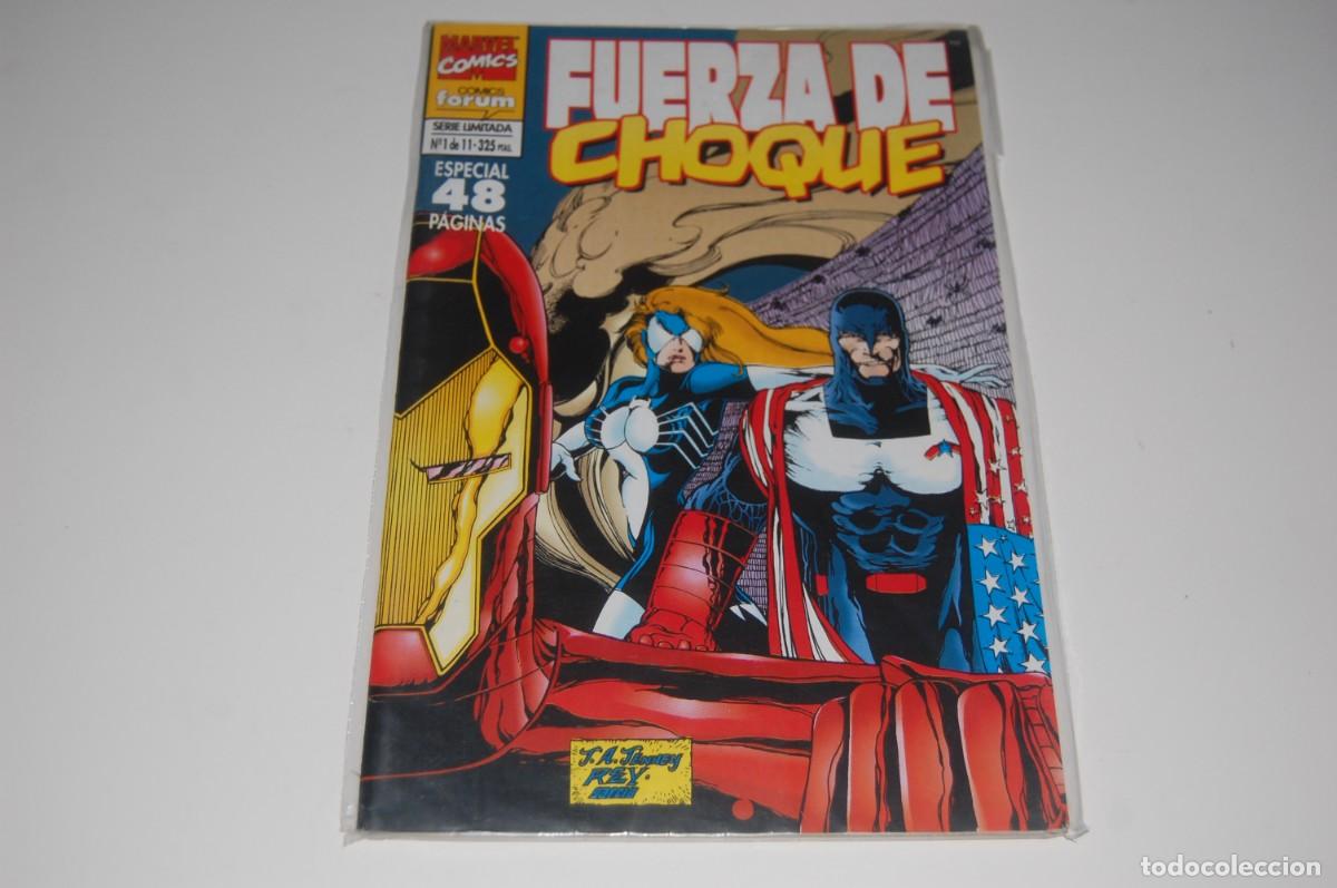 C&oacute;mics: COMIC - FUERZA DE CHOQUE ESPECIAL 48 PAGINAS - N&ordm; 1 - MARVEL COMICS - FORUM - EXCELENTE ESTADO.