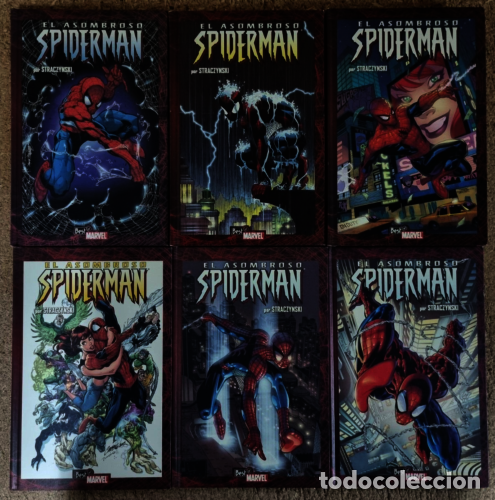 Comics: Best of Marvel Essentials.El Asombroso Spiderman.Straczynski.Lote 6 Tomos.Panini