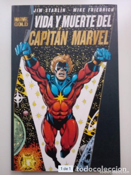 C&oacute;mics: MARVEL GOLD: LA VIDA Y MUERTE DEL CAPITAN MARVEL - TOMO - PANINI - Foto 1
