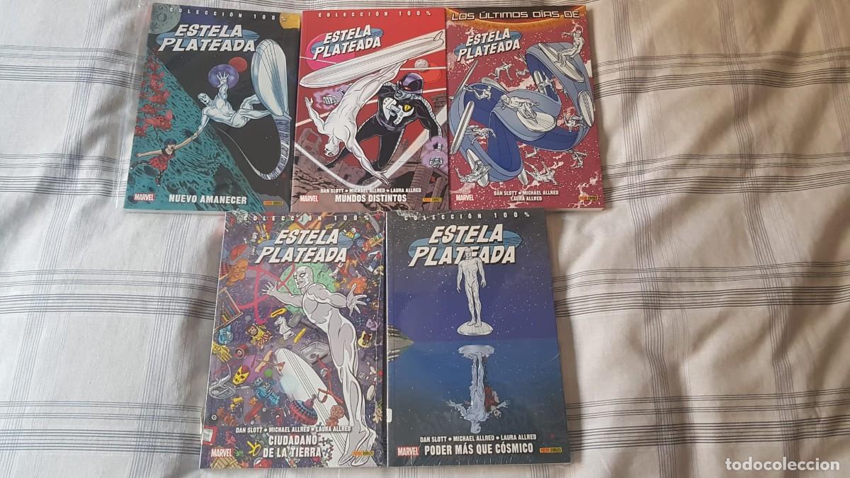 C&oacute;mics: 100% MARVEL: ESTELA PLATEADA (OBRA COMPLETA 5 TOMOS) - PANINI - Foto 1