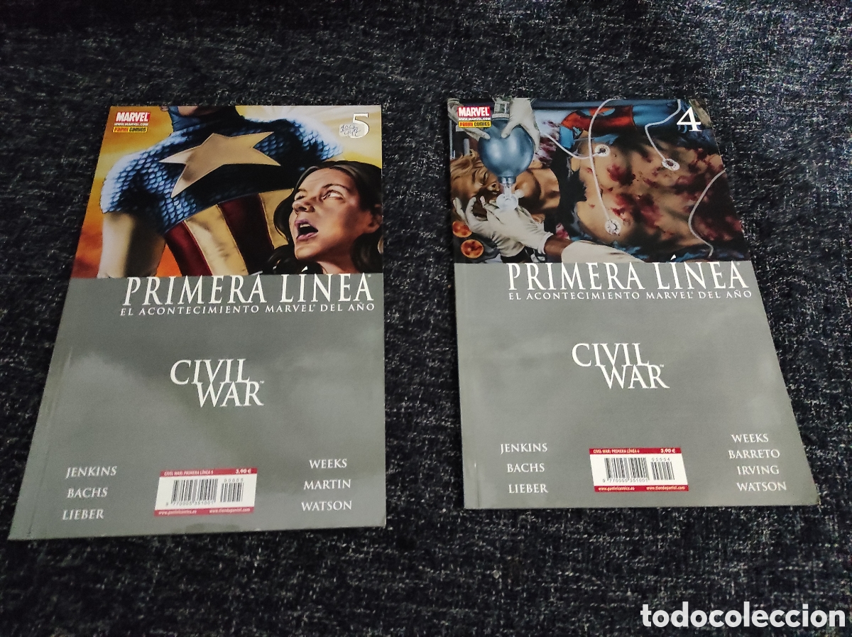 Comics: PRIMERA LINEA CIVIL WAR N&ordm; 4 Y 5 -ED. PANINI