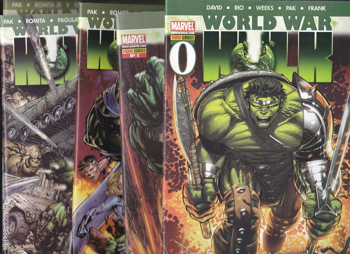 C&oacute;mics: WORLD WAR HULK - 0 - 1 - 2 - 3 - 4 Y 5 - COMPLETA - PANINI - Foto 1