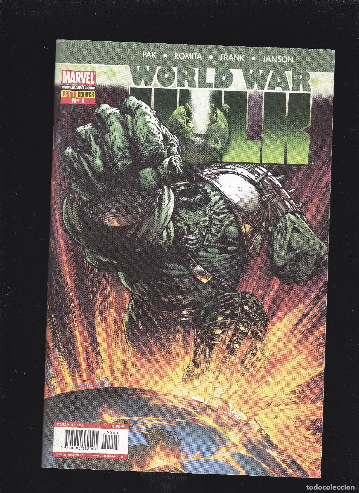 C&oacute;mics: WORLD WAR HULK - 0 - 1 - 2 - 3 - 4 Y 5 - COMPLETA - PANINI - Foto 10