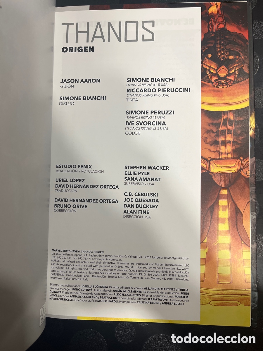 C&oacute;mics: MARVEL MUST HAVE N.4 THANOS : ORIGEN de JASON AARON ( 2020/&hellip; ) - Foto 3