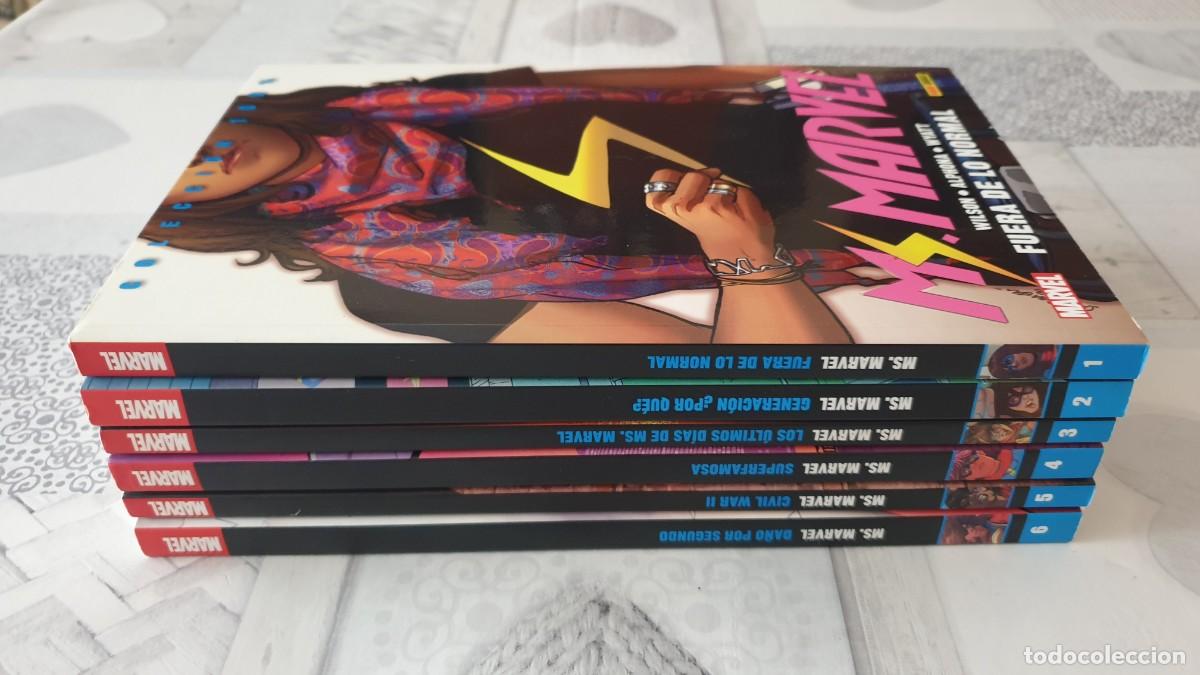 C&oacute;mics: 100% MARVEL. MS.MARVEL. Lote de 6 tomos (1 al 6). Panini Comics 2015 - Foto 2