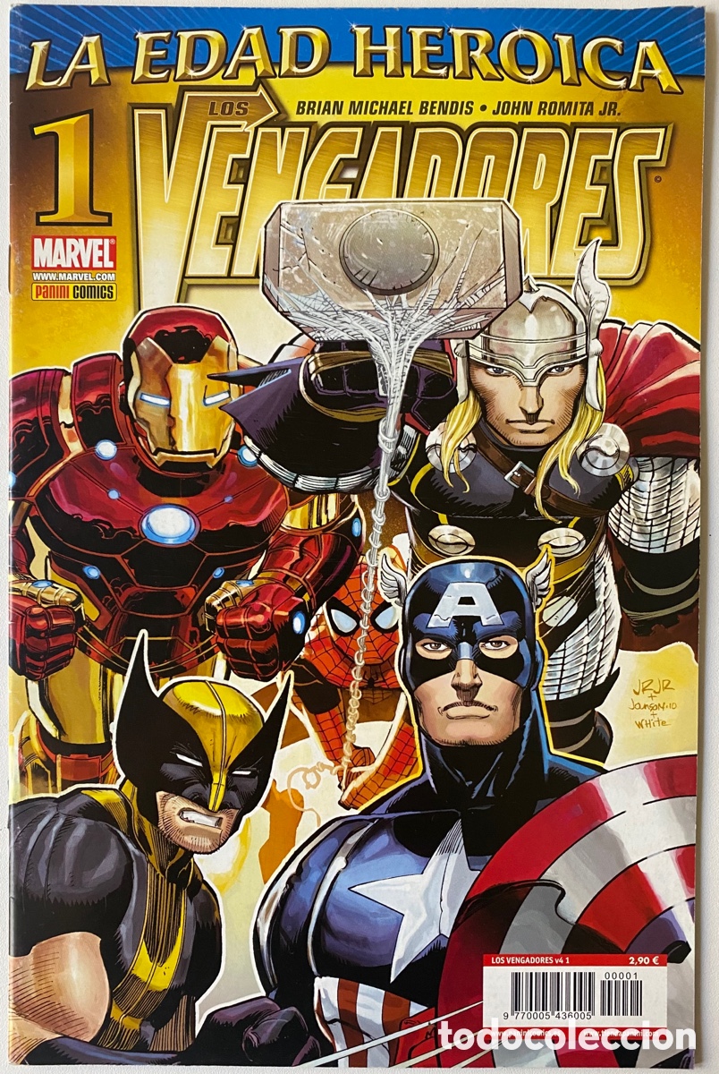 C&oacute;mics: LOTE LOS VENGADORES (1-6) VOL.1 PANINI - Foto 2