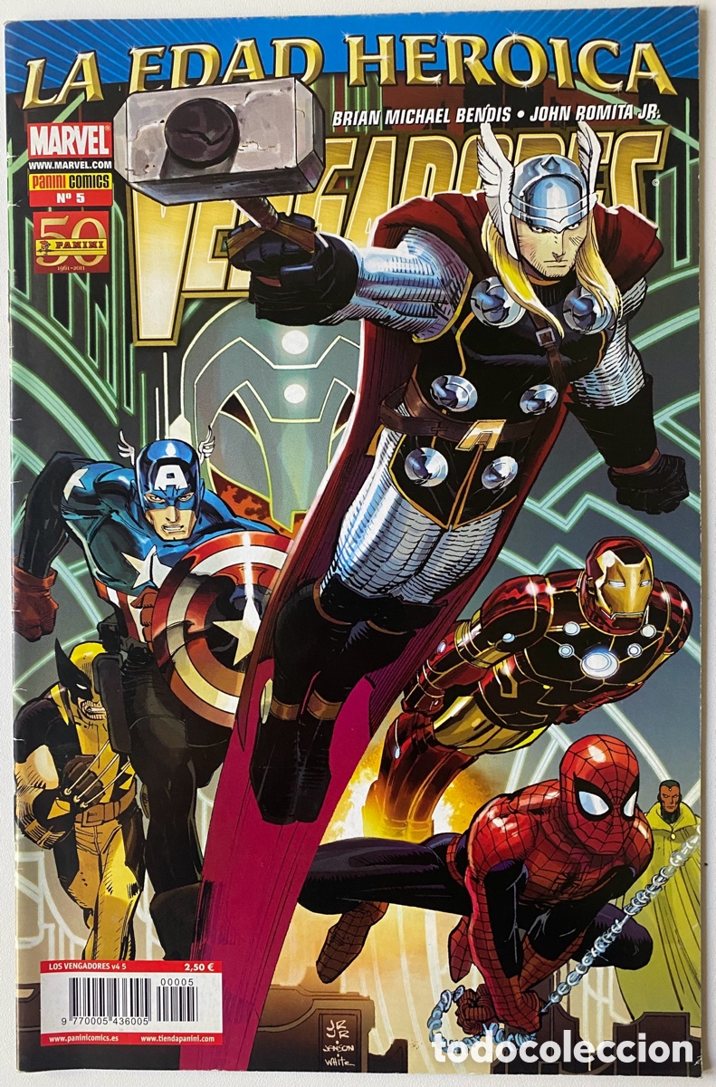C&oacute;mics: LOTE LOS VENGADORES (1-6) VOL.1 PANINI - Foto 6