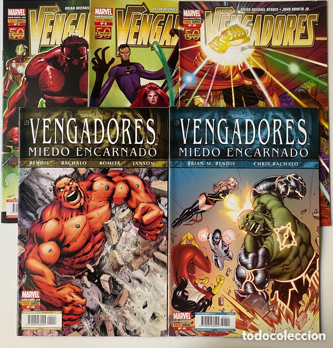 C&oacute;mics: LOTE LOS VENGADORES (7-14) VOL.1 PANINI - Foto 1