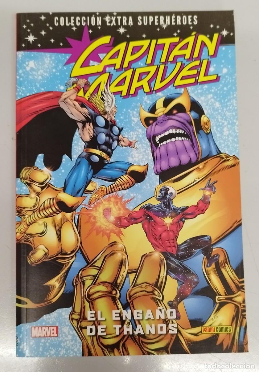 C&oacute;mics: CAPITAN MARVEL : EL ENGA&Ntilde;O DE THANOS - COLECCION EXTRA SUPERHEROES / MARVEL PANINI - Foto 1