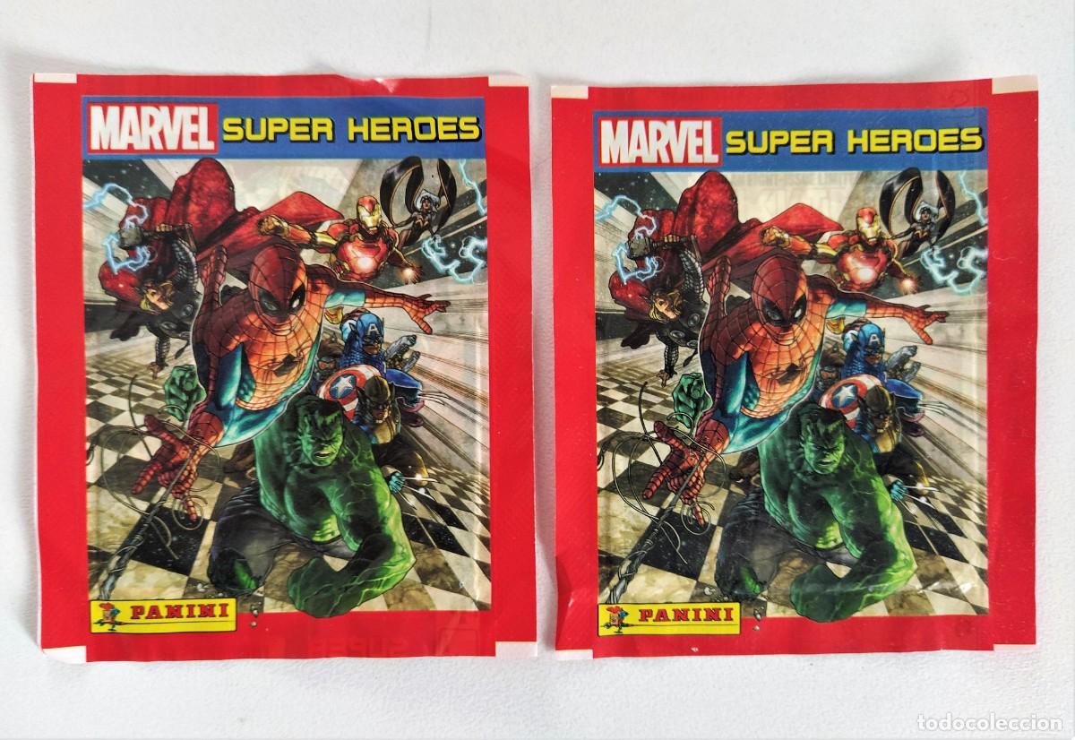 C&oacute;mics: LOTE 2 SOBRES SUPERH&Eacute;ROES MARVEL 2017 SIN ABRIR ~ PANINI (2017) - Foto 2
