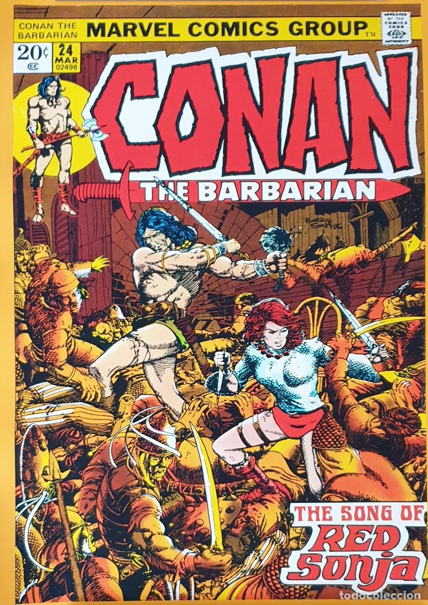 C&oacute;mics: Conan el B&aacute;rbaro #24 - La canci&oacute;n de Red Sonja - P&oacute;ster (Marvel) - Foto 1