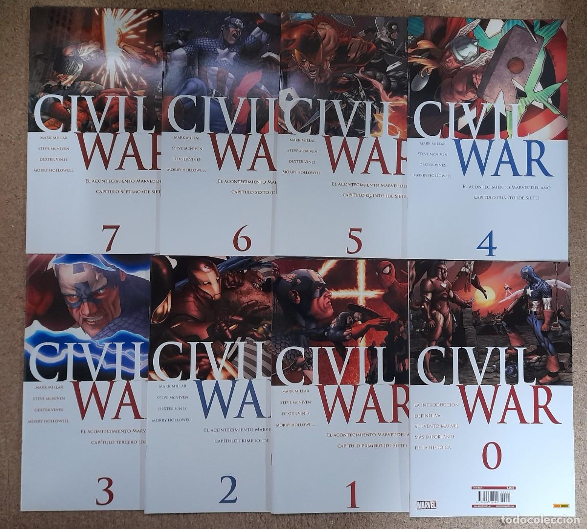 Comics: Civil War.Completa.8 Comics.Marvel.Panini