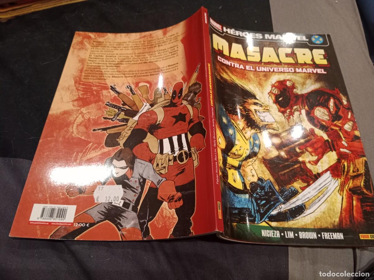 C&oacute;mics: H&Eacute;ROES MARVEL- MASACRE CONTRA EL UNIVERSO MARVEL - PANINI - Foto 1
