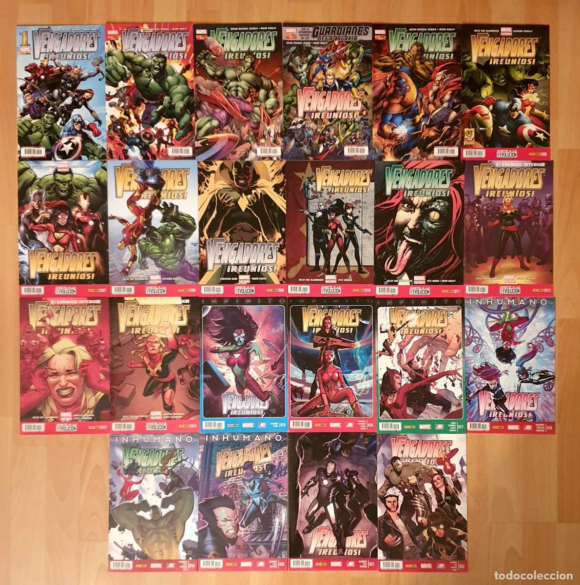 C&oacute;mics: VENGADORES REUNIOS. Colecci&oacute;n Completa de 22 comics. Panini Comics 2012 - Foto 1
