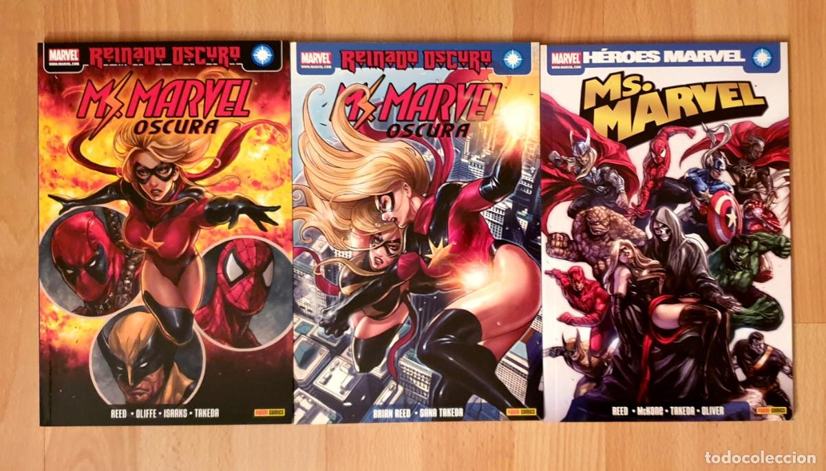 C&oacute;mics: MS.MARVEL + MS.MARVEL OSCURA. Colecciones completas (9 tomos). Panini Comics 2007 - Foto 3