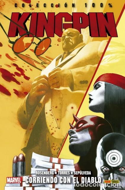 C&oacute;mics: COL. 100 % MARVEL - KINGPIN CORRIENDO CON EL DIABLO - PANINI - ESTADO EXCELENTE - MTFA
