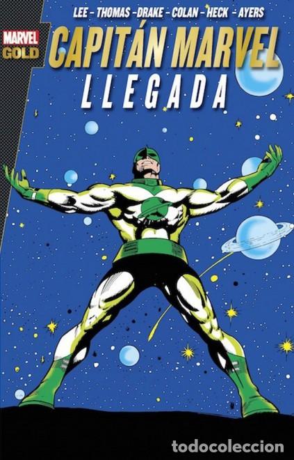 C&oacute;mics: MARVEL GOLD CAPITAN MARVEL LLEGADA - PANINI - MUY BUEN ESTADO - MTFA - Foto 1