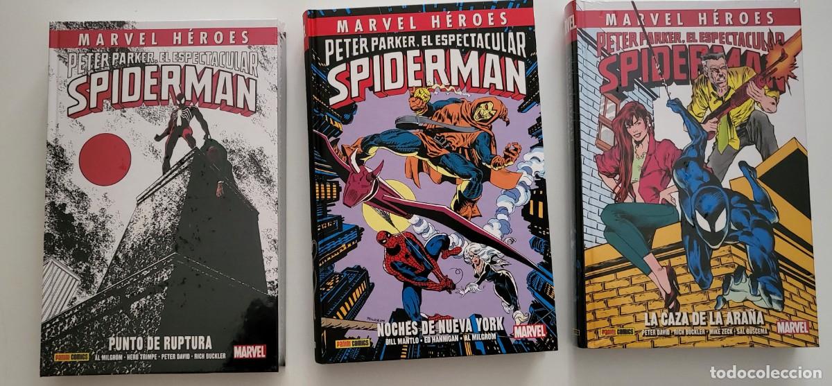 C&oacute;mics: Pack Marvel H&eacute;roes. Peter Parker, El Espectacular Spiderman. (COMPLETA). Los 3 tomos. - Foto 1