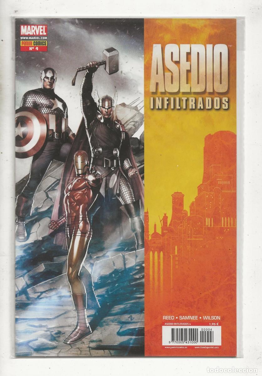 C&oacute;mics: ASEDIO - INFILTRADOS N&ordm; 4 - PANINI MARVEL PRECINTADO - Foto 1