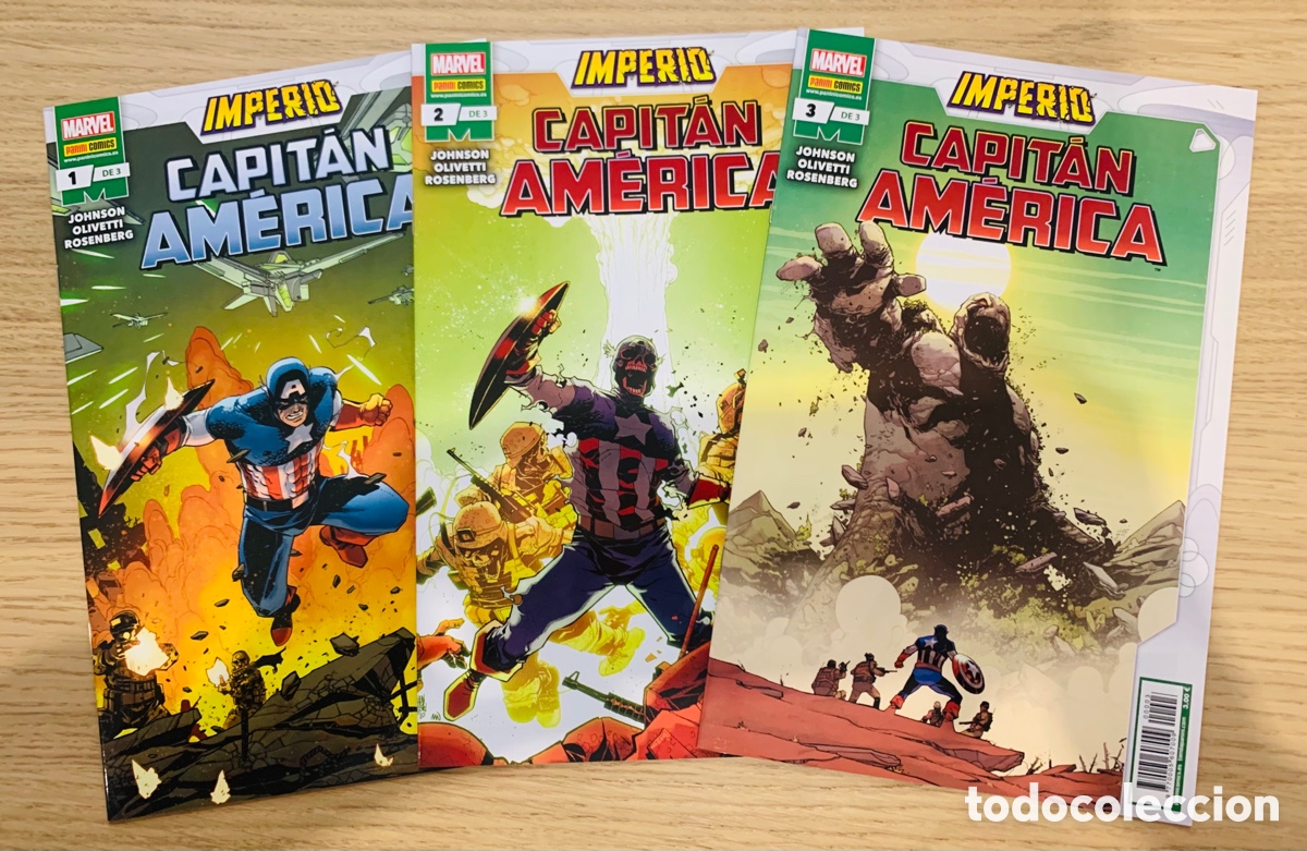 C&oacute;mics: Imperio. Capit&aacute;n Am&eacute;rica 1 2 3 (Colecci&oacute;n Completa grapa) - Panini / Marvel - Foto 1