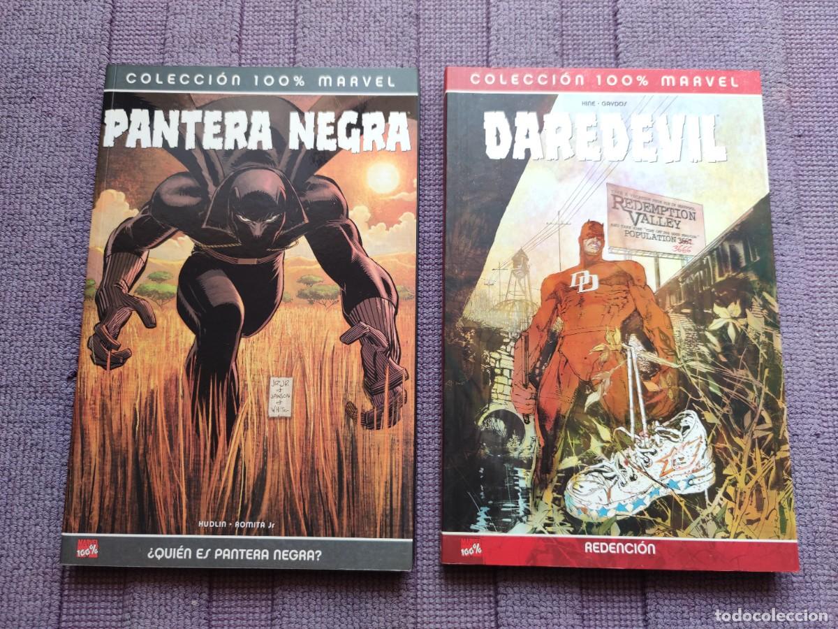 C&oacute;mics: DOS TOMOS 100% MARVEL (PANINI). DAREDEVIL+ PANTERA NEGRA. - Foto 1