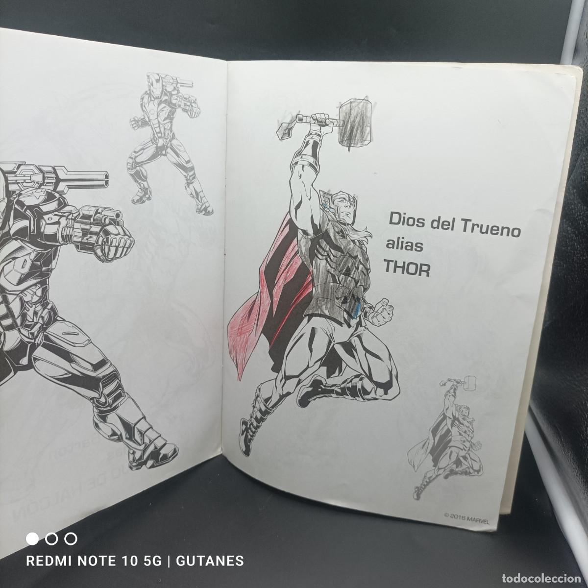 C&oacute;mics: PEGA Y COLOREA CON PEGATINAS LOS VENGADORES-MARVEL - Foto 4