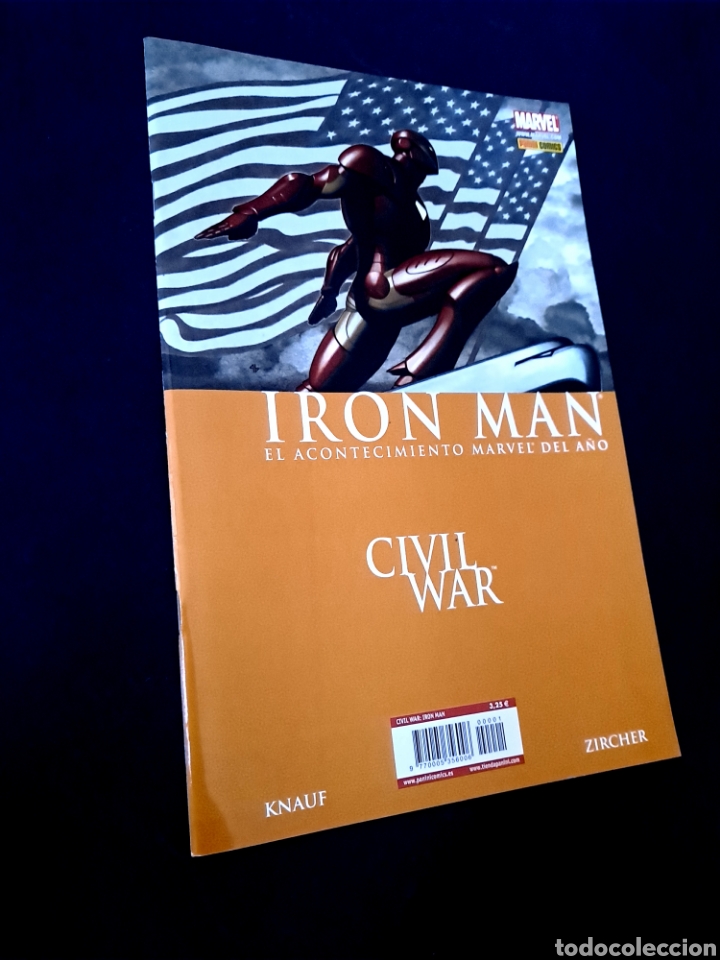 C&oacute;mics: DE KIOSCO CIVIL WAR IRON MAN 1 PANINI COMICS GRAPA - Foto 1