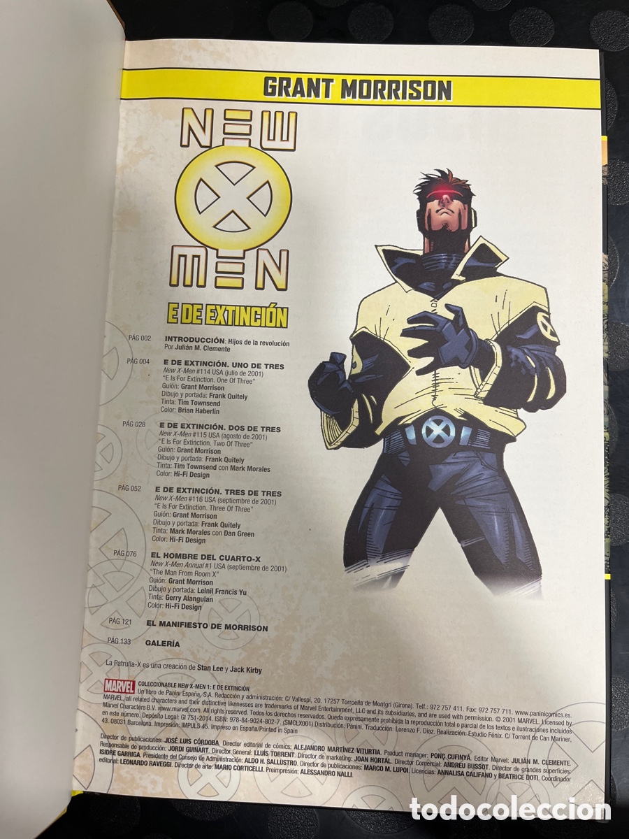 C&oacute;mics: NEW X MEN de GRANT MORRISON N.1 E DE EXTINCI&Oacute;N ( 2014 ) - Foto 3