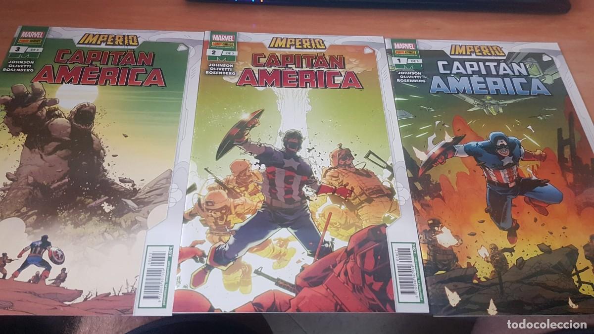C&oacute;mics: CAPITAN AMERICA: IMPERIO (OBRA COMPLETA 3 N&Uacute;MEROS) - PANINI - Foto 1