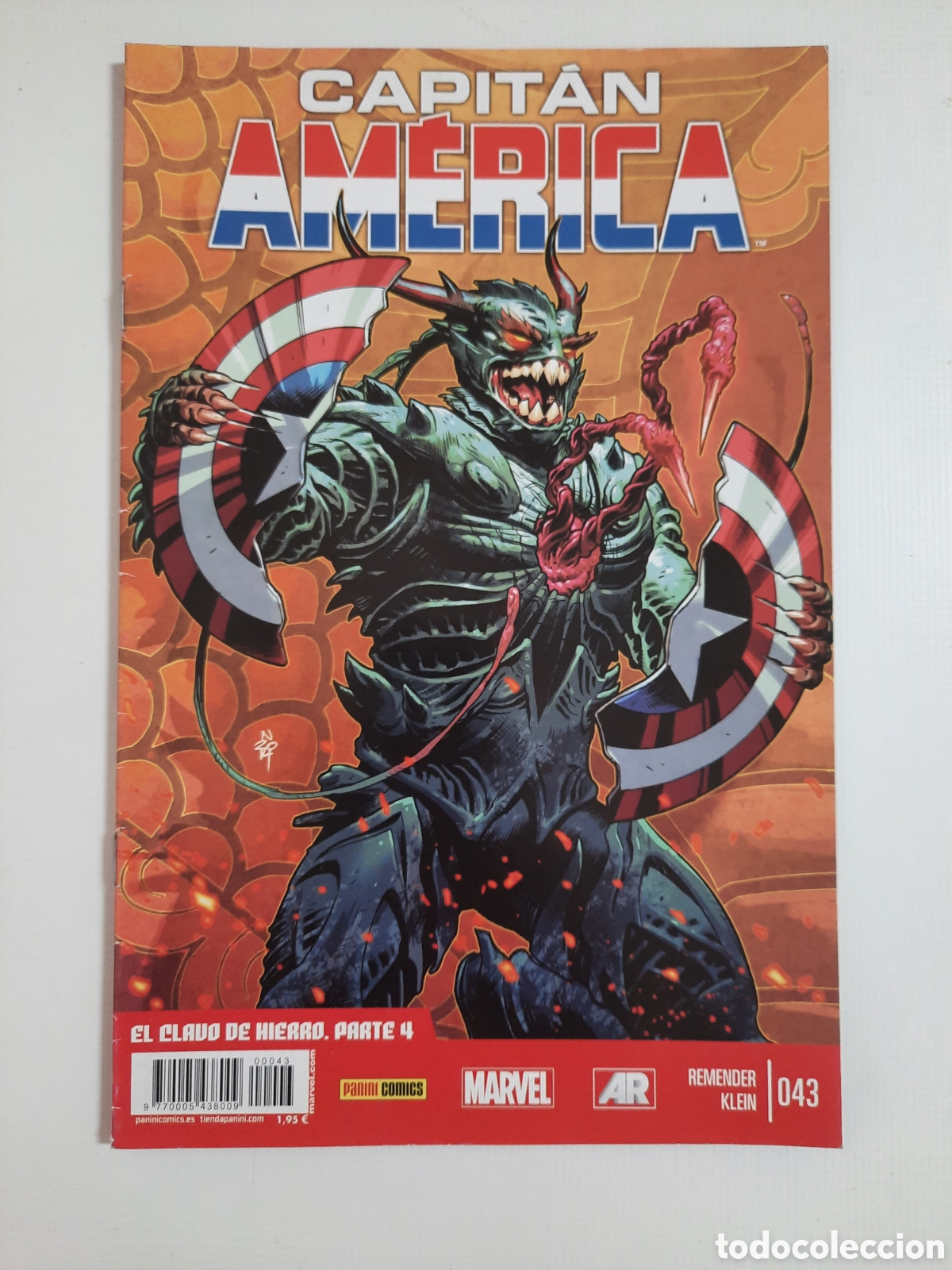 C&oacute;mics: CAPIT&Aacute;N AM&Eacute;RICA N&ordm; 43 - VOL. 8 - GRAPA MARVEL PANINI - 2014 - Foto 1