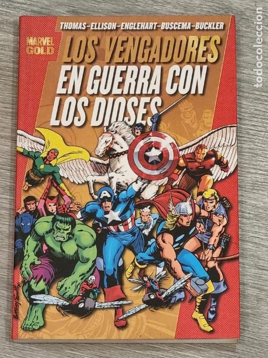 C&oacute;mics: MARVEL GOLD - LOS VENGADORES. EN GUERRA CON LOS DIOSES - PANINI 2012 - Foto 1