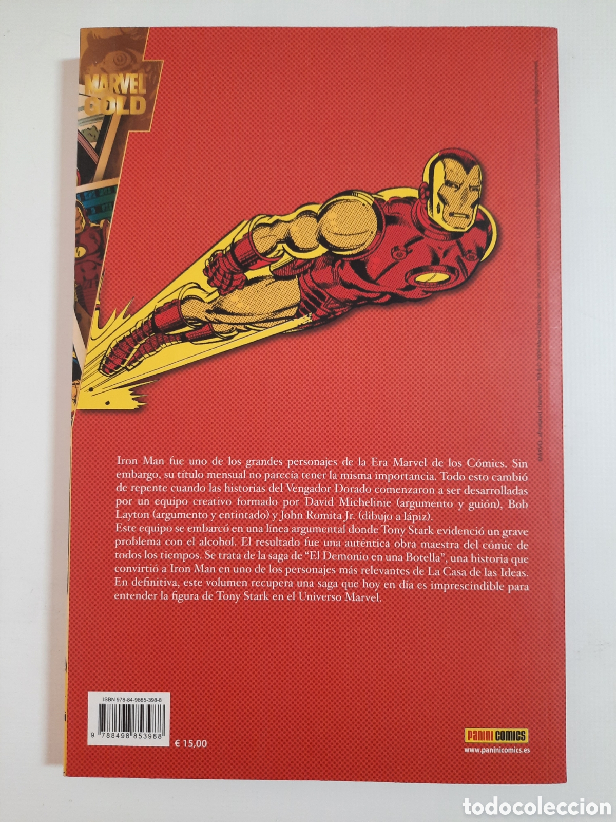 C&oacute;mics: MARVEL GOLD - IRON MAN - EL DEMONIO EN UNA BOTELLA - TOMO PANINI - Foto 2