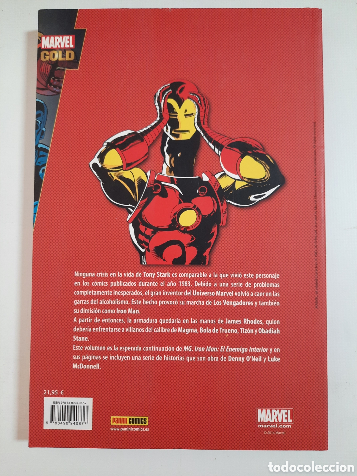 C&oacute;mics: MARVEL GOLD - IRON MAN - EL CAPARAZ&Oacute;N VAC&Iacute;O - TOMO PANINI - Foto 2