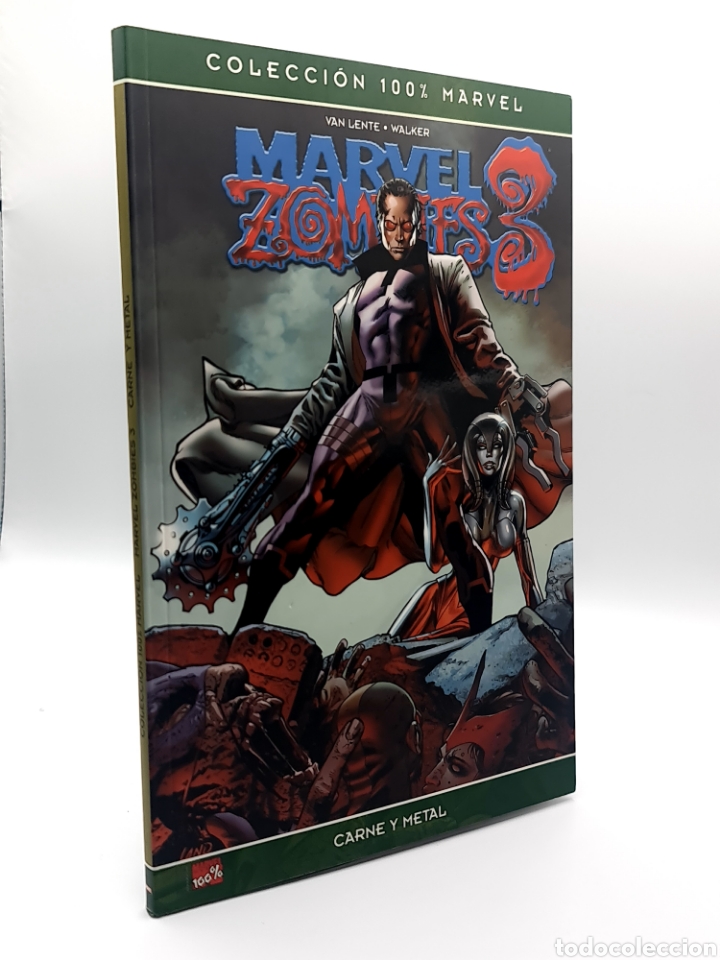 C&oacute;mics: CASI EXCELENTE ESTADO COLECCION 100% MARVEL ZOMBIES 3 CARNE Y METAL PANINI COMICS TOMO TAPA BLANDA