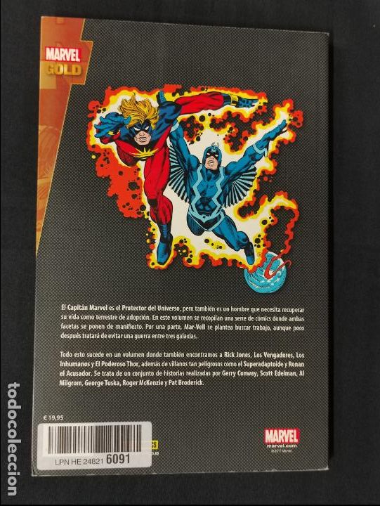 C&oacute;mics: MARVEL GOLD - CAPITAN MARVEL - EL PODER DE RONAN - PANINI - Foto 2
