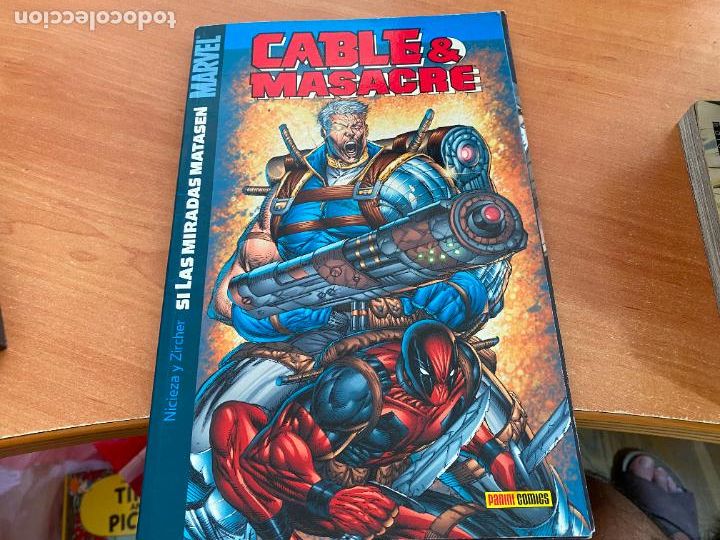 C&oacute;mics: CABLE & MASACRE (SI LAS LLAMADAS MATASEN) (MARVEL PANINI) (COB155) - Foto 1