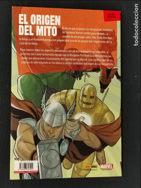 C&oacute;mics: COLECCION 100% - LOS VENGADORES - ORIGEN - PANINI - Foto 2