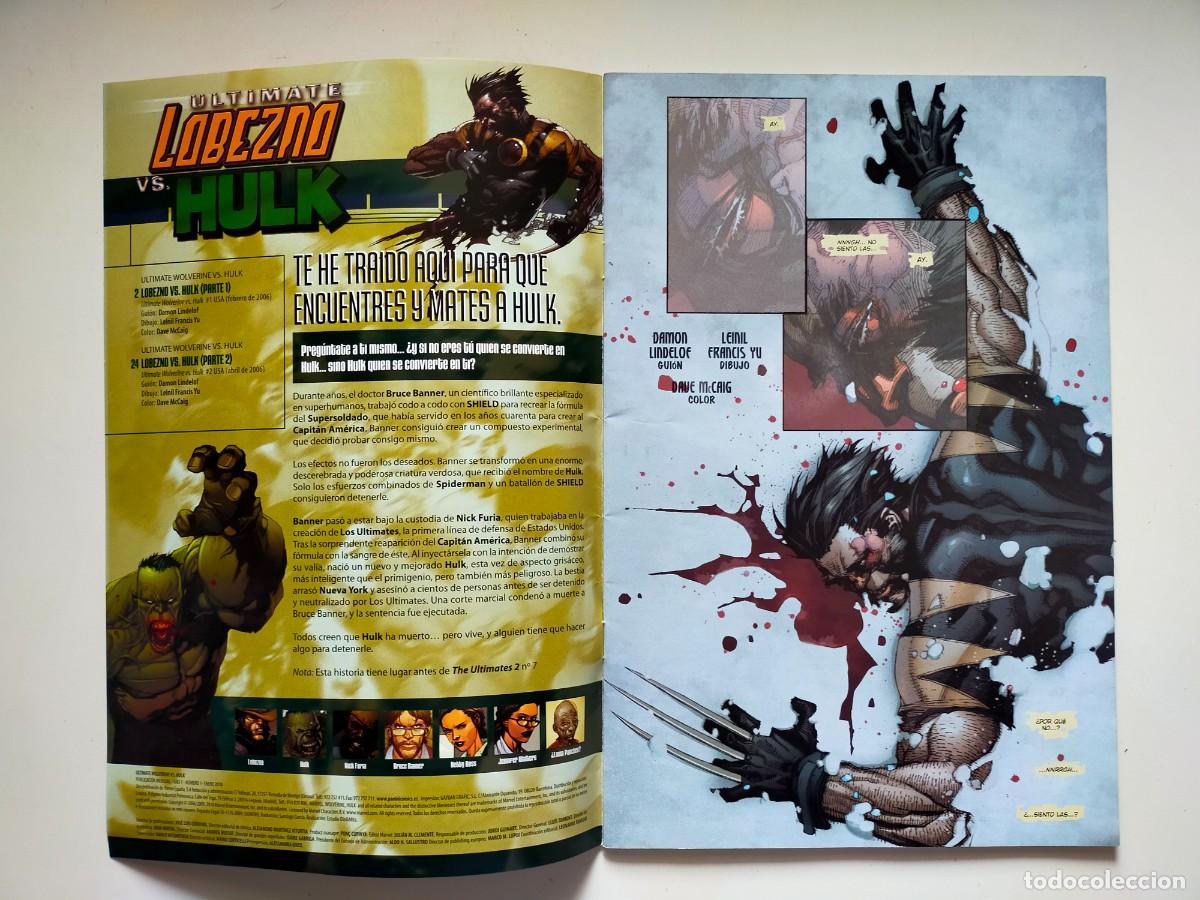 C&oacute;mics: ULTIMATE LOBEZNO vs HULK 1 - PANINI COMICS - 2010 - Foto 2