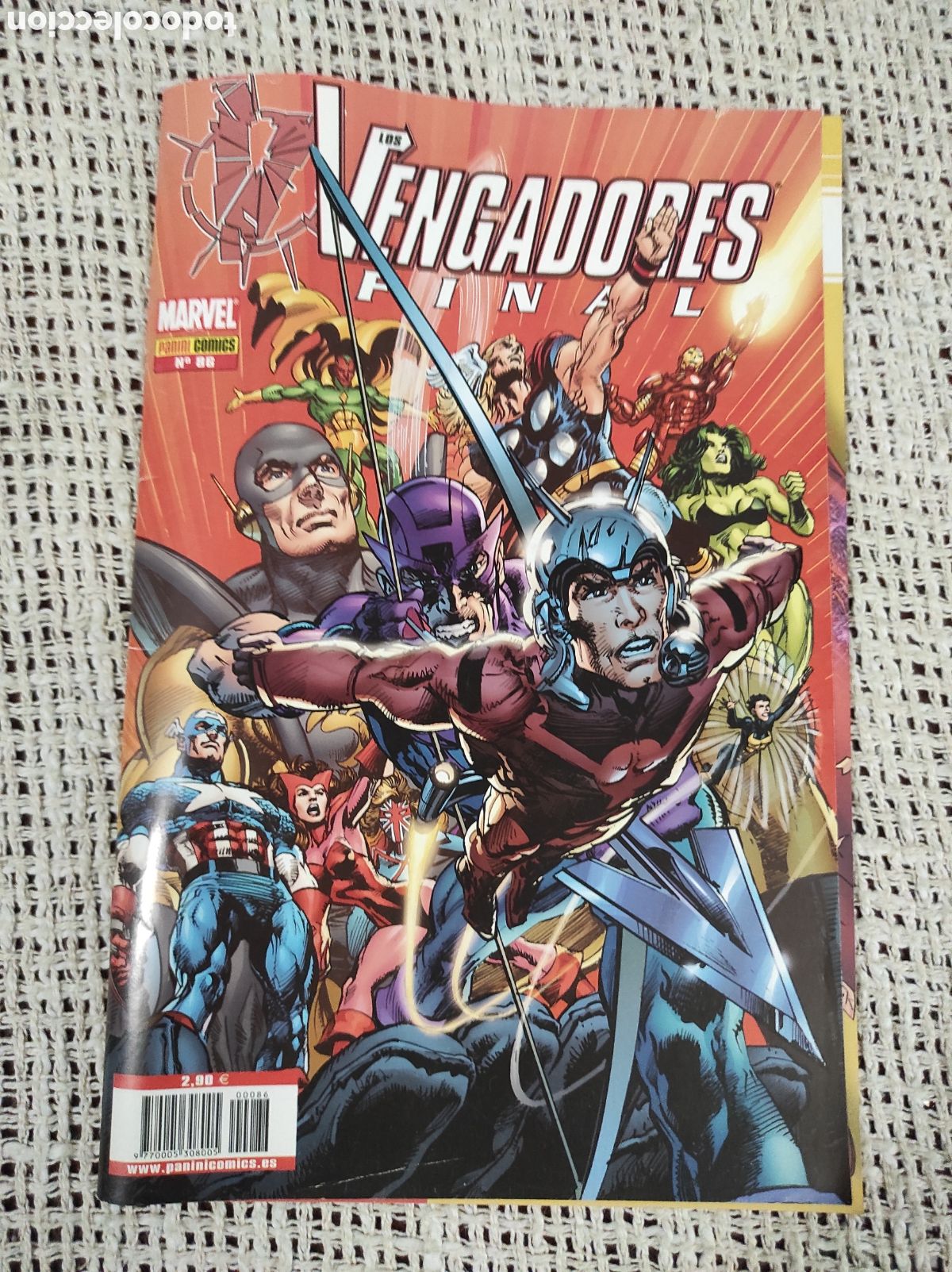 C&oacute;mics: LOS VENGADORES N&ordm; 86. FINAL -ED. PANINI COMICS. - Foto 1