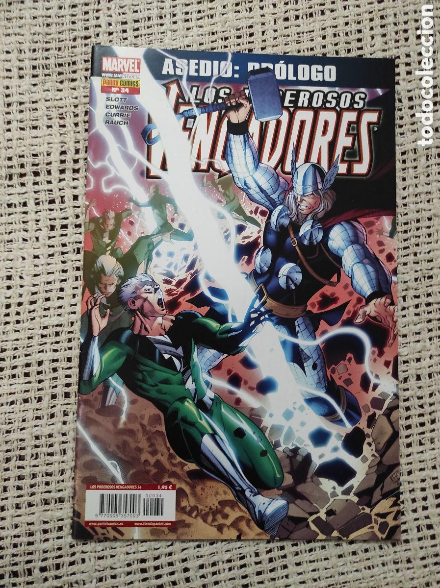 C&oacute;mics: LOS PODEROSOS VENGADORES N&ordm; 34 -ED. PANINI -COLECCION DE 36 N&Uacute;MEROS - Foto 1