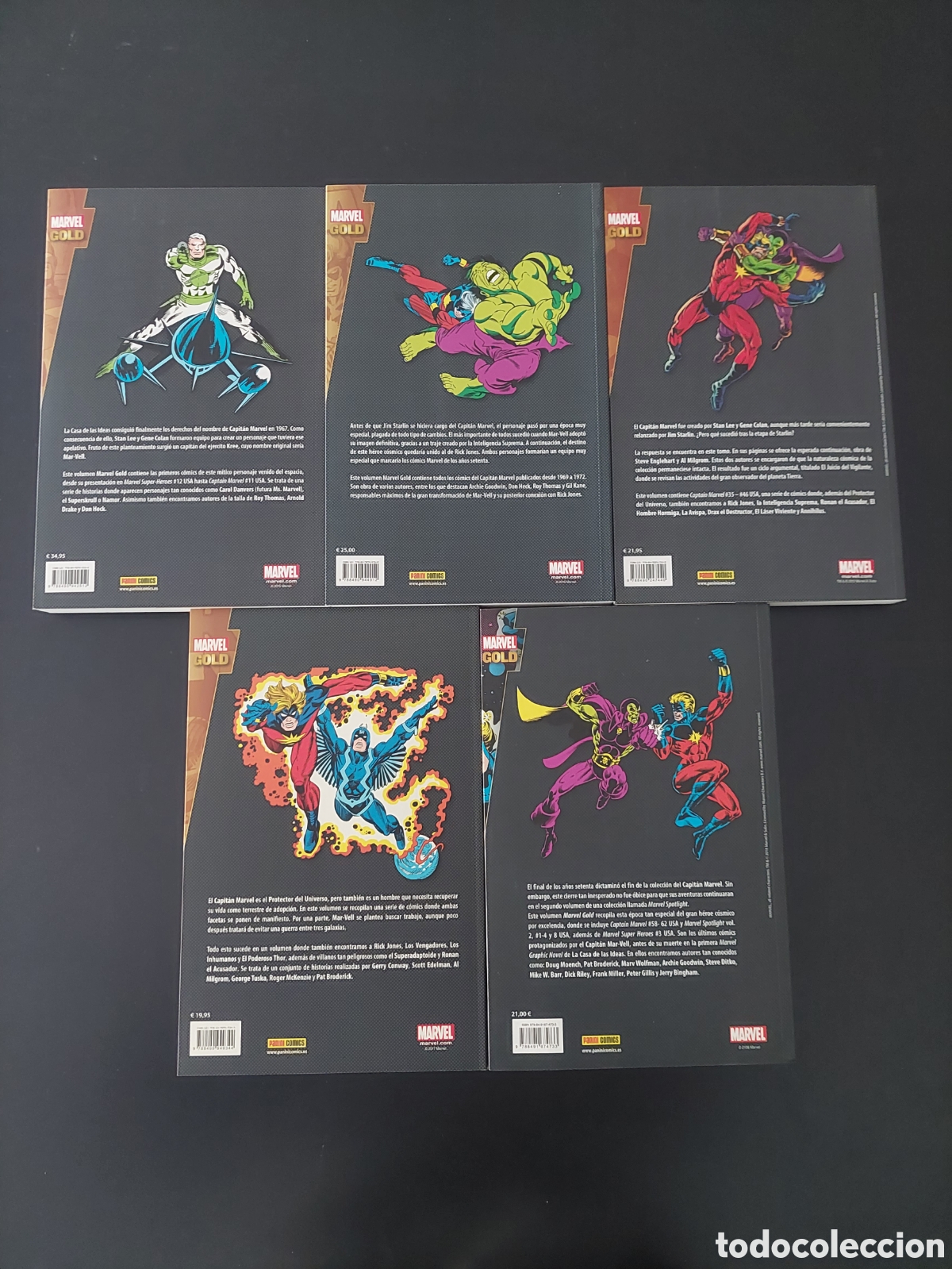 C&oacute;mics: MARVEL GOLD. CAPIT&Aacute;N MARVEL. 5 TOMOS - Foto 2