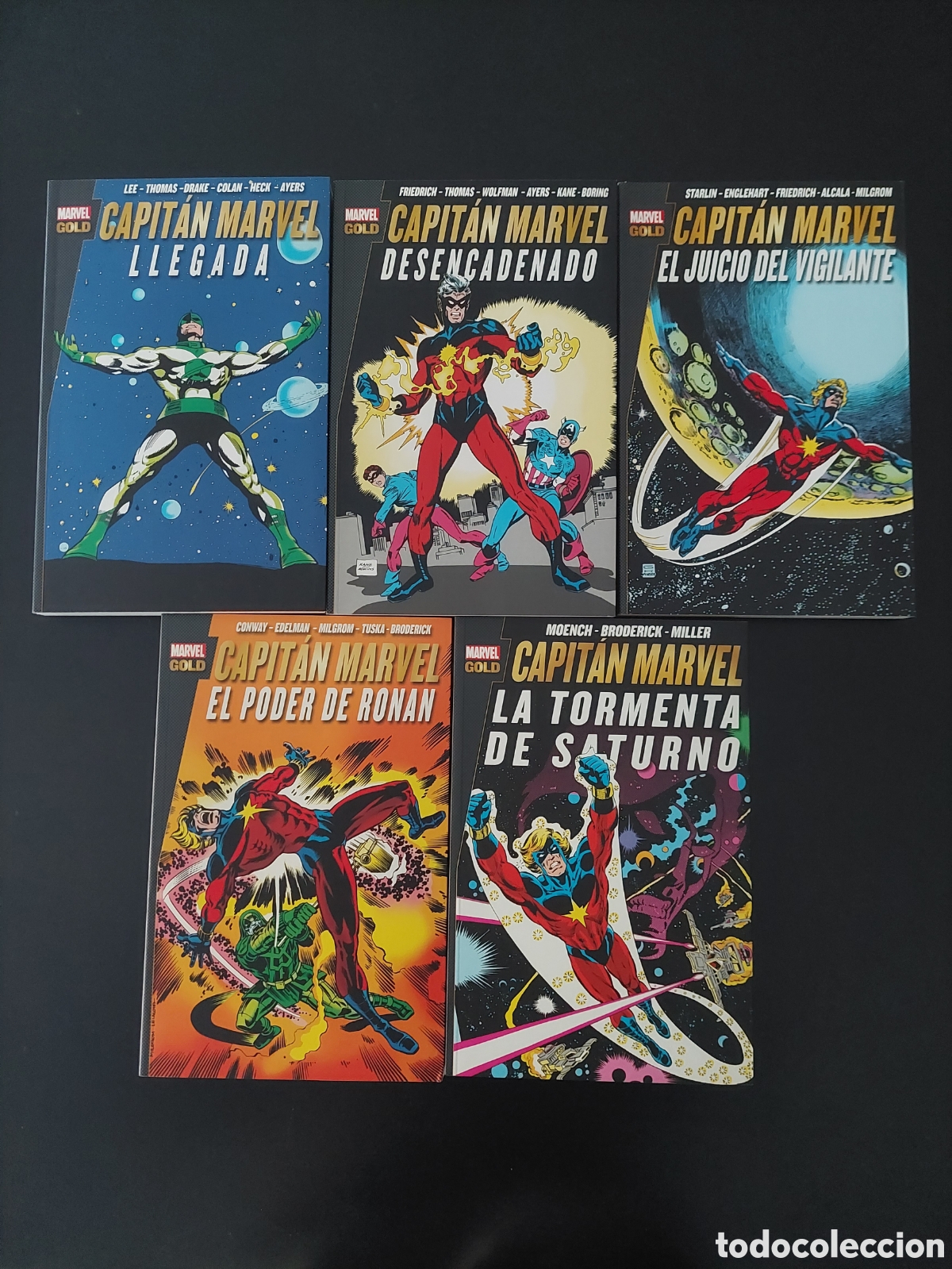 C&oacute;mics: MARVEL GOLD. CAPIT&Aacute;N MARVEL. 5 TOMOS - Foto 1