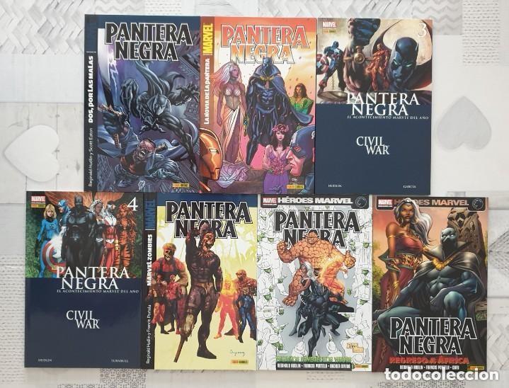 C&oacute;mics: HEROES MARVEL Pantera negra Panini completa PANINI. 7 TOMOS. - Foto 1
