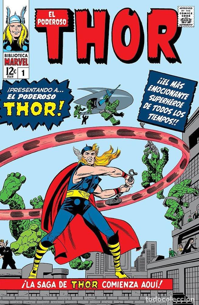 C&oacute;mics: INICIACI&Oacute;N BIBLIOTECA MARVEL EL PODEROSO THOR N&ordm; 1-2 (Panini) Oferta - Foto 1
