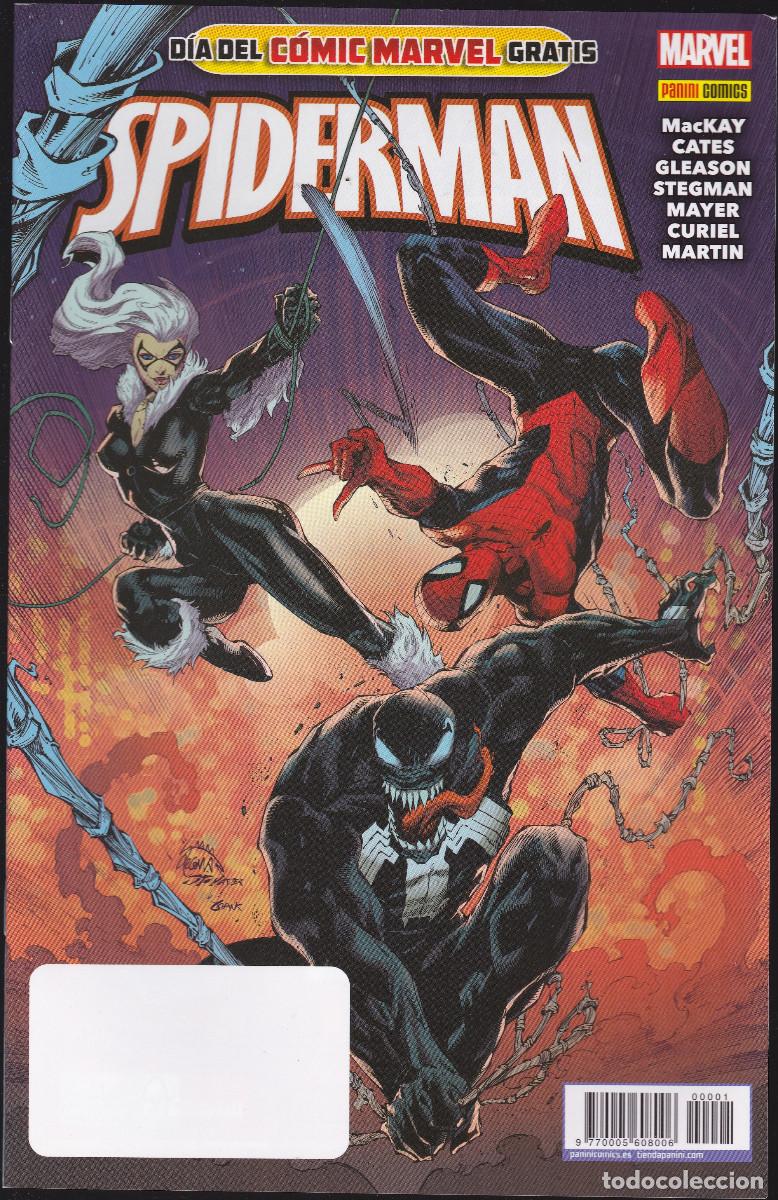 C&oacute;mics: SPIDERMAN - D&Iacute;A DEL C&Oacute;MIC MARVEL GRATIS 2020 - VENOM, GATA NEGRA - PANINI - Foto 1