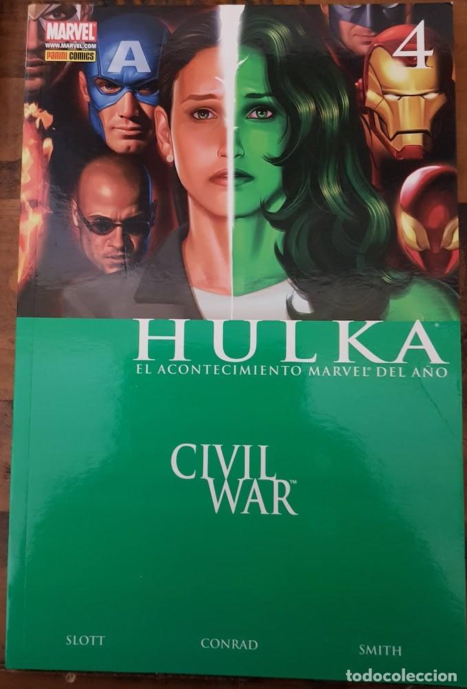 C&oacute;mics: HULKA 4: CIVIL WAR. DAN SLOTT. PANINI. - Foto 1