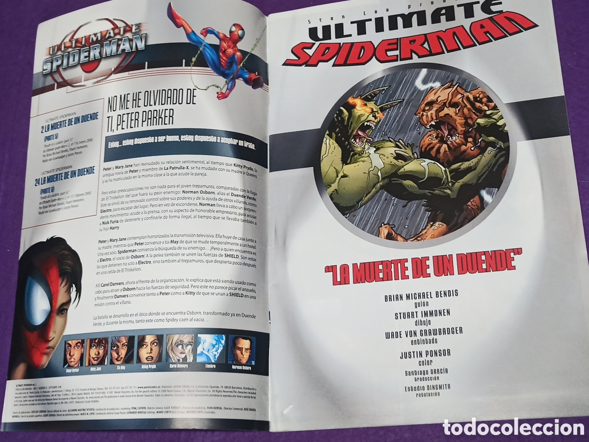 C&oacute;mics: ULTIMATE SPIDERMAN - LA MUERTE DE UN DUENDE - PANINI C&Oacute;MICS, MARVEL - N&Uacute;MERO 25. - Foto 3